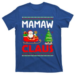 Xmas Tree Santa Christmas Costume Matching Mamaw Claus Cute Gift T-Shirt