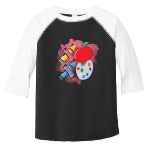 Xoxo Crayon Teacher Student 100 Days Of School Toddler Fine Jersey T-Shirt