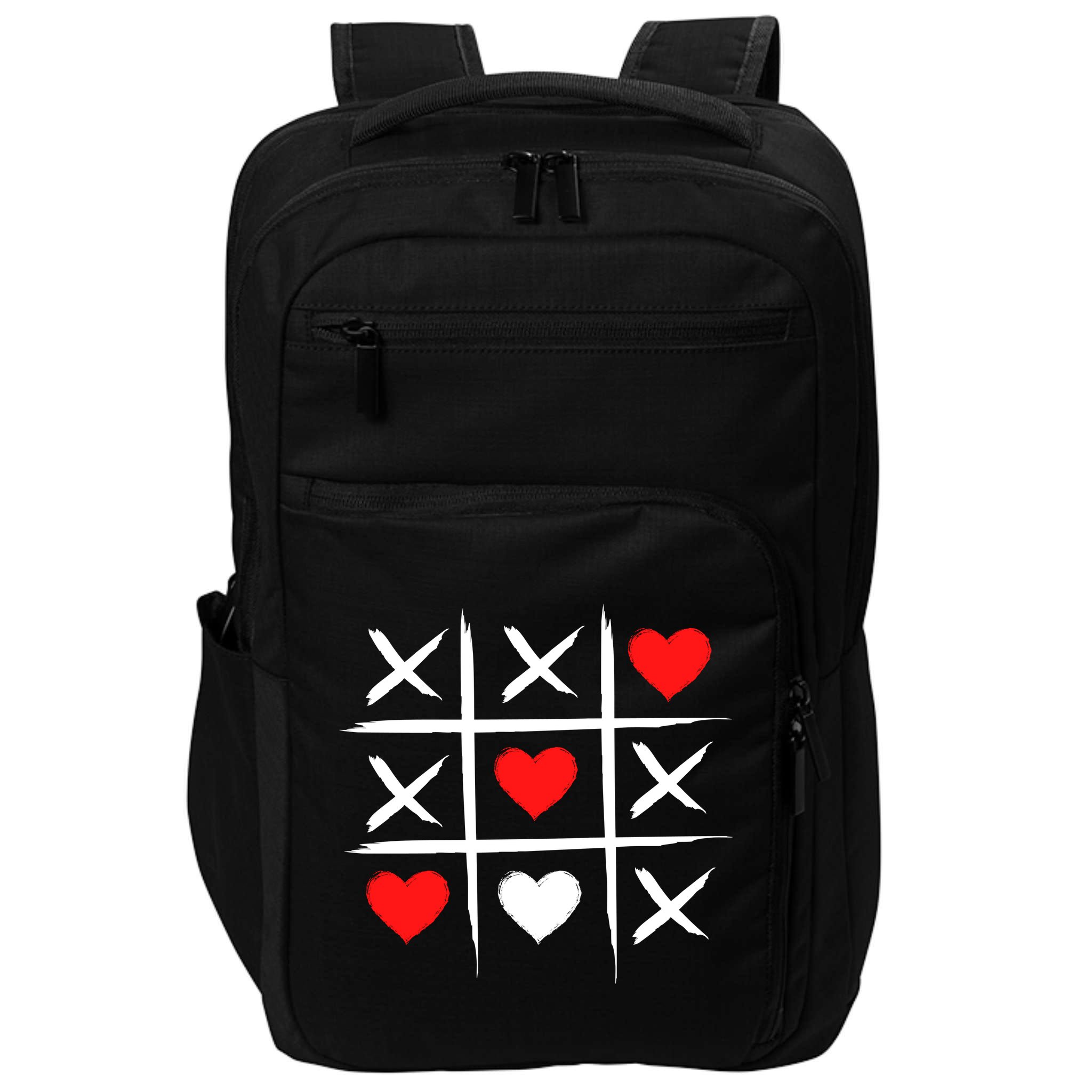 XOXO Tic Tac Toe Heart Valentines Day Impact Tech Backpack