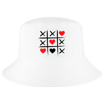 XOXO Tic Tac Toe Heart Valentines Day Cool Comfort Performance Bucket Hat