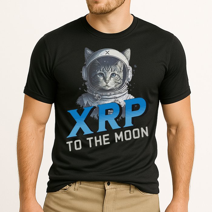 Xrp To The Moon Crypto Merchandise Performance Shirt