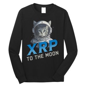 Xrp To The Moon Crypto Merchandise Long Sleeve Shirt