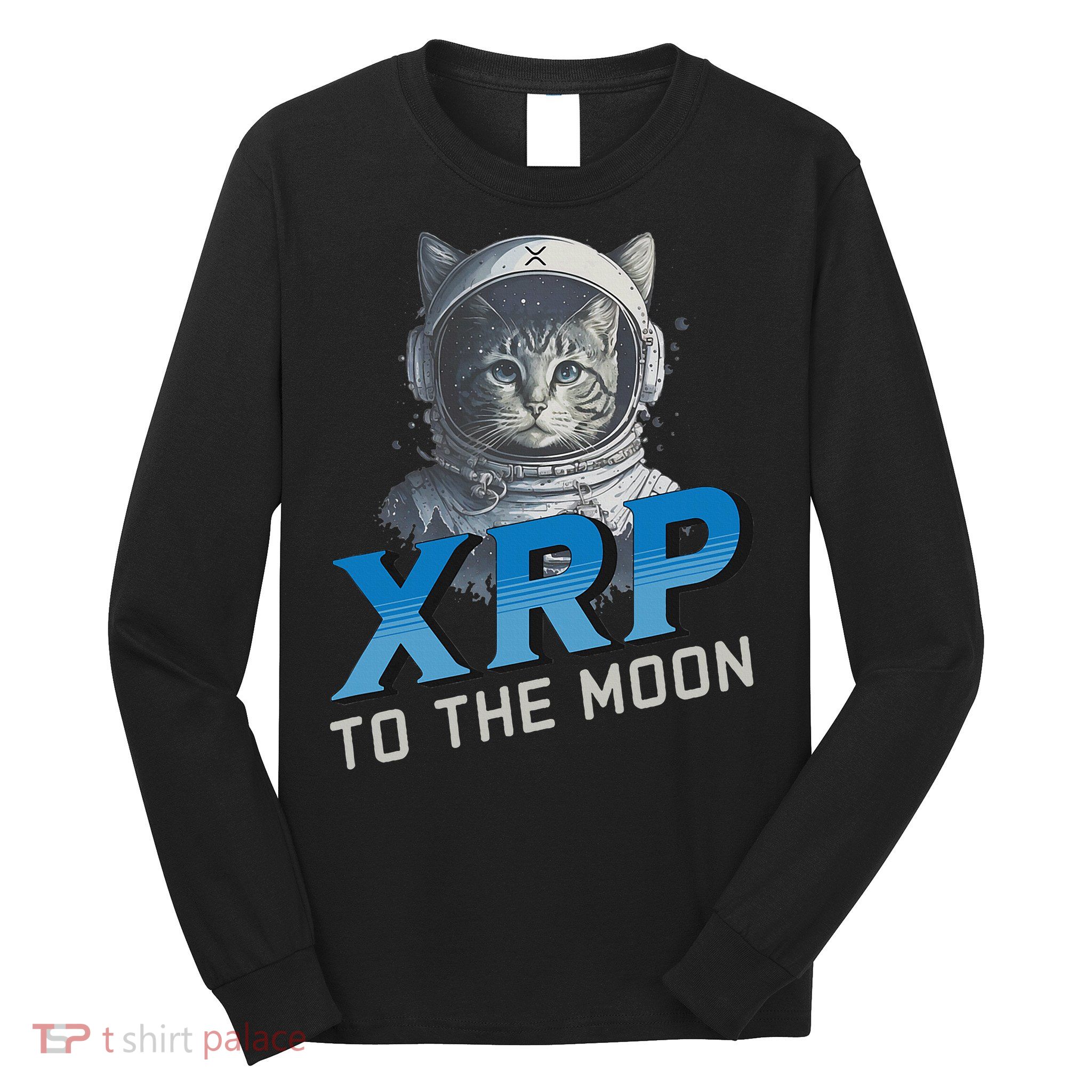 Xrp To The Moon Crypto Merchandise Long Sleeve Shirt