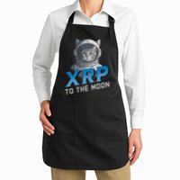 Xrp To The Moon Crypto Merchandise Full-Length Apron With Pockets