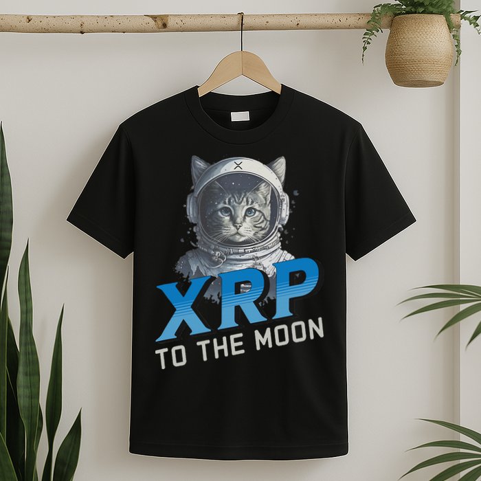 Xrp To The Moon Crypto Merchandise T-Shirt