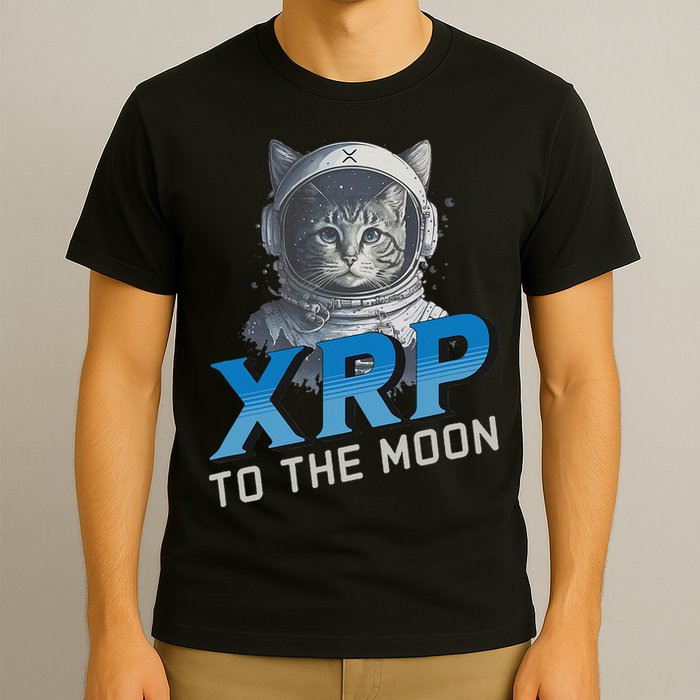 Xrp To The Moon Crypto Merchandise T-Shirt