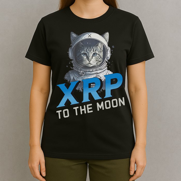 Xrp To The Moon Crypto Merchandise T-Shirt
