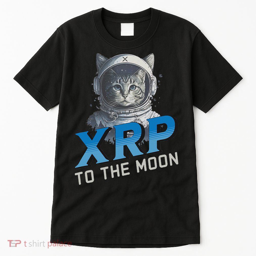 Xrp To The Moon Crypto Merchandise Tall T-Shirt