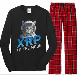 Xrp To The Moon Crypto Merchandise Long Sleeve Pajama Set