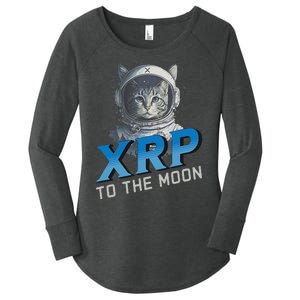 Xrp To The Moon Crypto Merchandise Women's Perfect Tri Tunic Long Sleeve Shirt