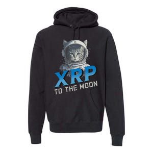 Xrp To The Moon Crypto Merchandise Premium Hoodie