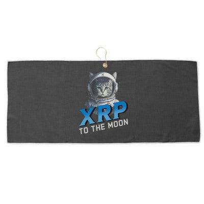 Xrp To The Moon Crypto Merchandise Large Microfiber Waffle Golf Towel