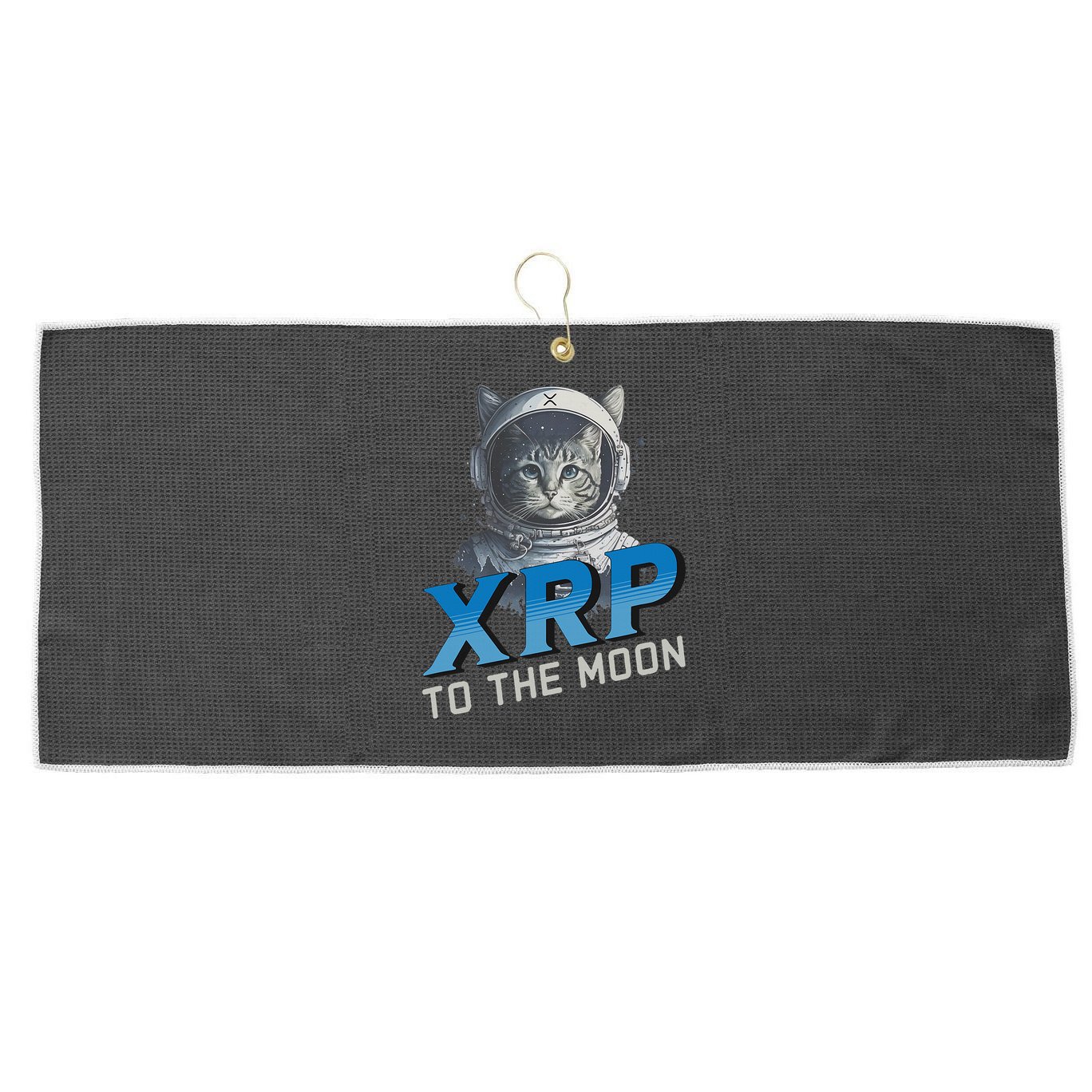 Xrp To The Moon Crypto Merchandise Large Microfiber Waffle Golf Towel