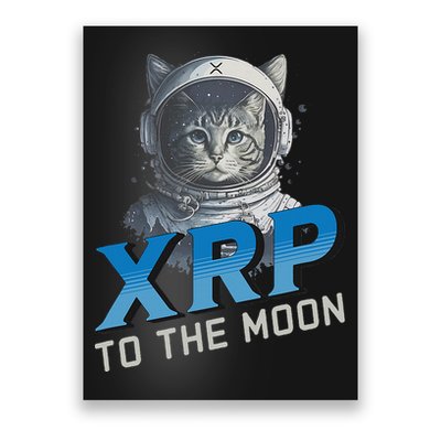 Xrp To The Moon Crypto Merchandise Poster