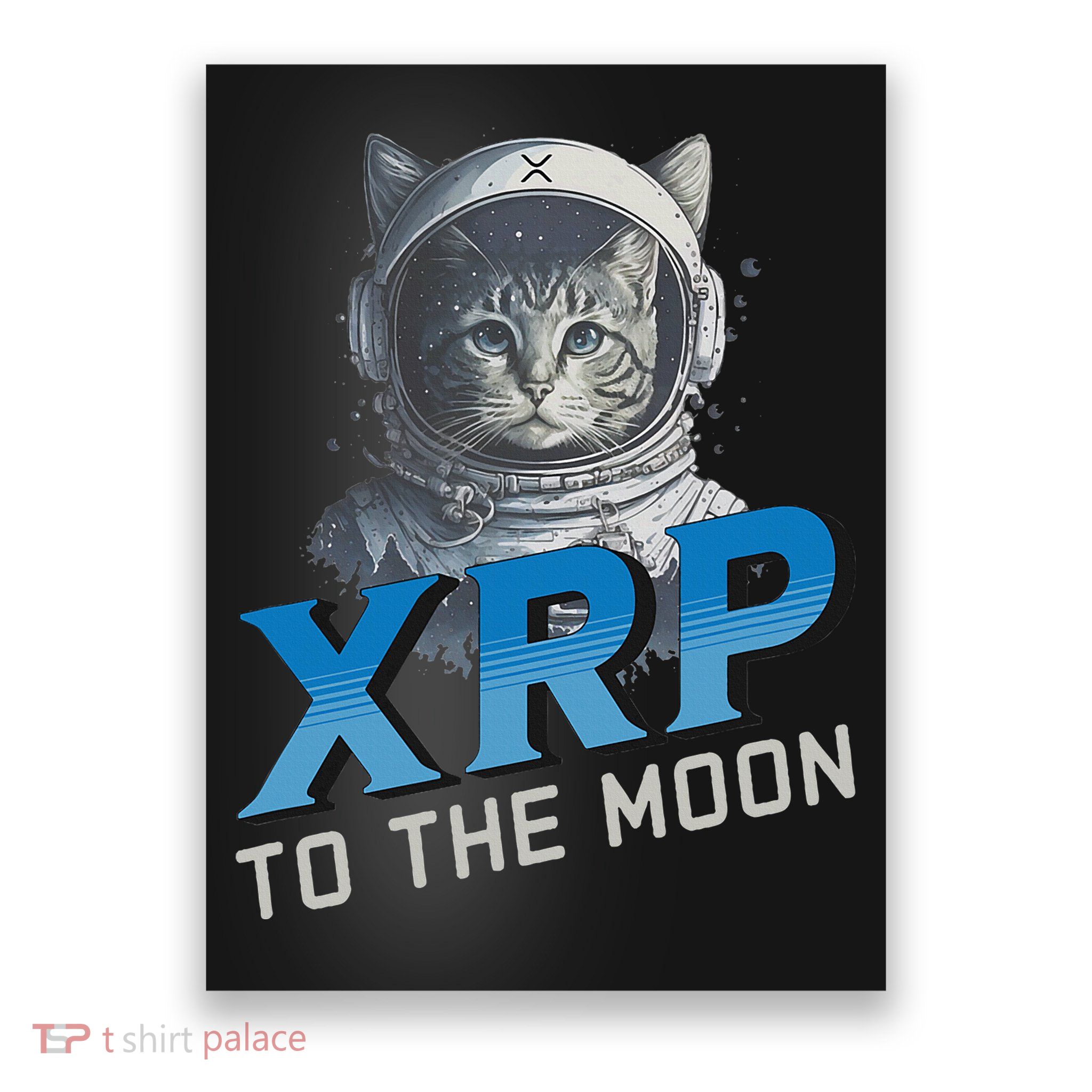 Xrp To The Moon Crypto Merchandise Poster
