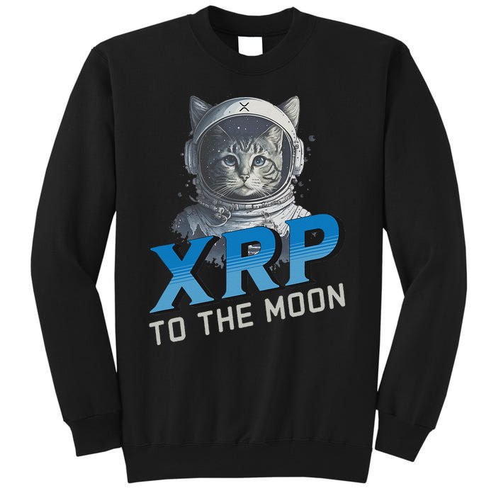 Xrp To The Moon Crypto Merchandise Tall Sweatshirt