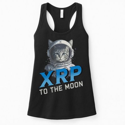 Xrp To The Moon Crypto Merchandise Womens Tank Top