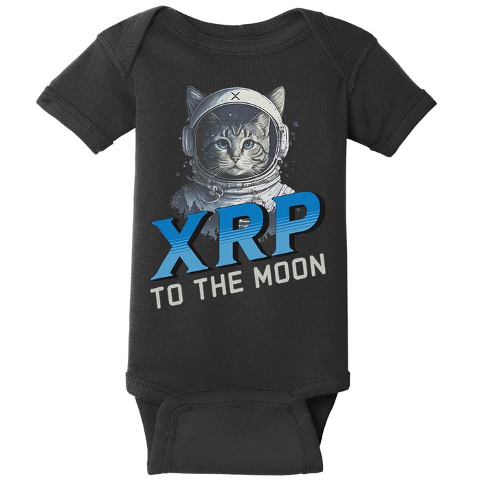 Xrp To The Moon Crypto Merchandise Baby Bodysuit