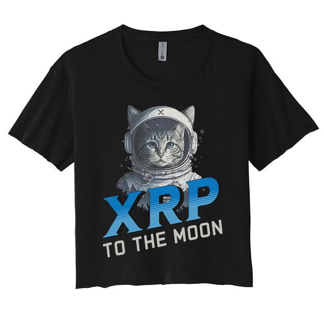 Xrp To The Moon Crypto Merchandise Crop Top