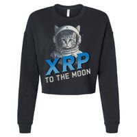 Xrp To The Moon Crypto Merchandise Cropped Pullover Crew