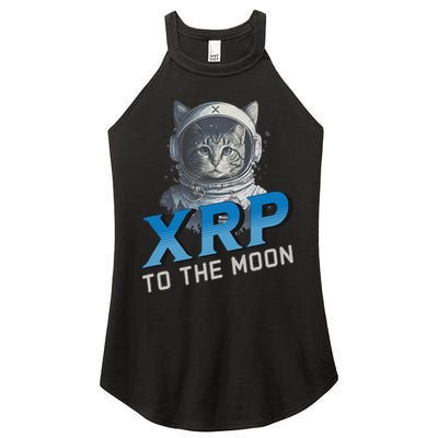 Xrp To The Moon Crypto Merchandise Women's Perfect Tri Rocker Tank