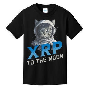 Xrp To The Moon Crypto Merchandise Kids T-Shirt