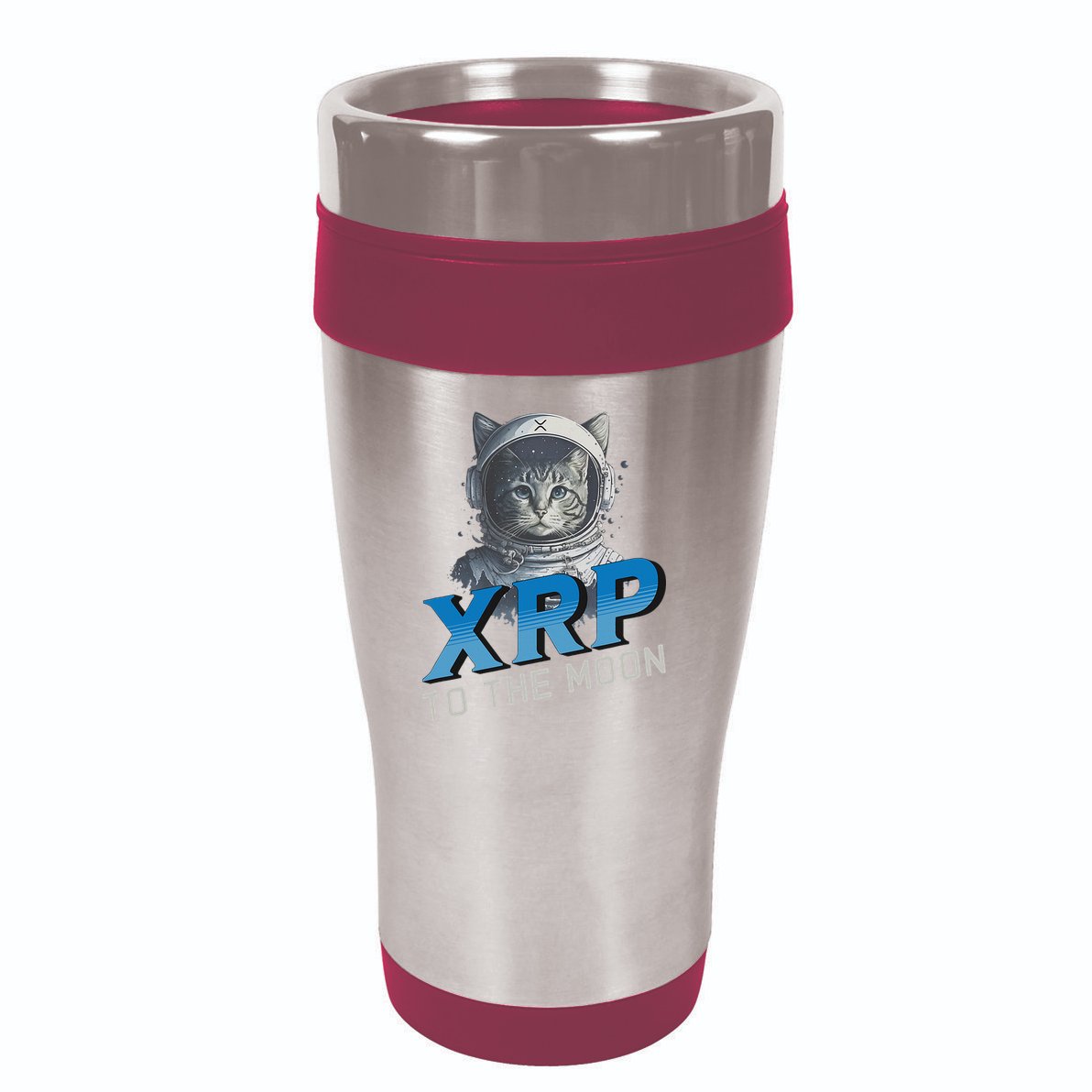 Xrp To The Moon Crypto Merchandise 16oz Travel Tumbler
