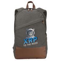 Xrp To The Moon Crypto Merchandise Cotton Canvas Backpack