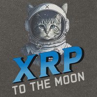 Xrp To The Moon Crypto Merchandise Cotton Canvas Backpack