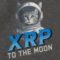 Xrp To The Moon Crypto Merchandise Vector Backpack
