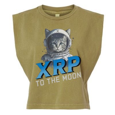 Xrp To The Moon Crypto Merchandise Garment-Dyed Women's Muscle Tee