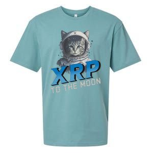 Xrp To The Moon Crypto Merchandise Sueded Cloud Jersey T-Shirt