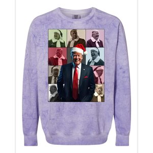 Xmas Trump Trump For President Trump Christmas Colorblast Crewneck Sweatshirt