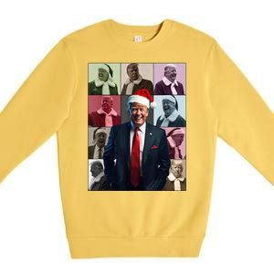 Xmas Trump Trump For President Trump Christmas Premium Crewneck Sweatshirt