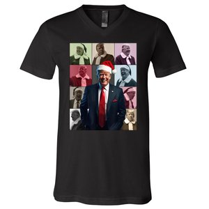 Xmas Trump Trump For President Trump Christmas V-Neck T-Shirt