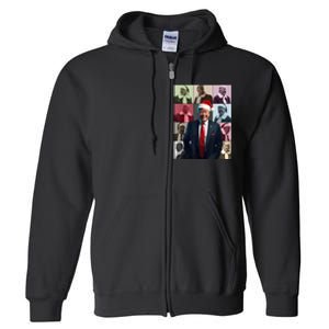 Xmas Trump Trump For President Trump Christmas Full Zip Hoodie