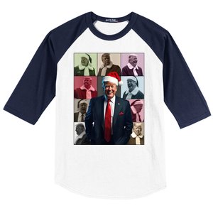 Xmas Trump Trump For President Trump Christmas Baseball Sleeve Shirt