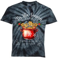 Xmas Tis The Season For Tamales Christmas Mexican Food Kids Tie-Dye T-Shirt