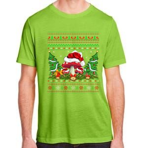 Xmas Tree Ugly Santa Hat Mushroom Christmas Funny Gift Adult ChromaSoft Performance T-Shirt