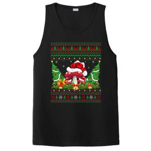 Xmas Tree Ugly Santa Hat Mushroom Christmas Funny Gift PosiCharge Competitor Tank