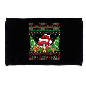 Xmas Tree Ugly Santa Hat Mushroom Christmas Funny Gift Microfiber Hand Towel