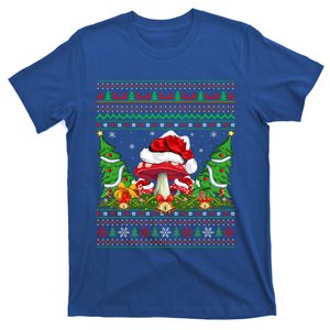 Xmas Tree Ugly Santa Hat Mushroom Christmas Funny Gift T-Shirt