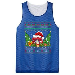 Xmas Tree Ugly Santa Hat Mushroom Christmas Funny Gift Mesh Reversible Basketball Jersey Tank