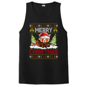 Xmas Tree Ugly Santa Hat Red Panda Christmas Great Gift PosiCharge Competitor Tank