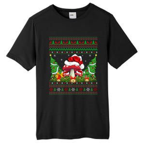 Xmas Tree Ugly Santa Hat Mushroom Christmas Great Gift Tall Fusion ChromaSoft Performance T-Shirt