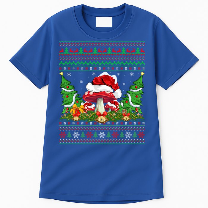 Xmas Tree Ugly Santa Hat Mushroom Christmas Great Gift Tall T-Shirt