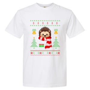 Xmas Ugly Style Hedgehog Christmas Gift Garment-Dyed Heavyweight T-Shirt