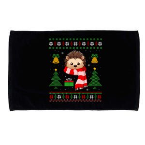 Xmas Ugly Style Hedgehog Christmas Gift Microfiber Hand Towel