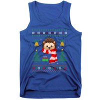 Xmas Ugly Style Hedgehog Christmas Gift Tank Top