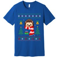 Xmas Ugly Style Hedgehog Christmas Meaningful Gift Premium T-Shirt